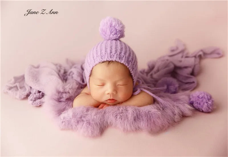 Photography Clothing Newborn Photo Baby Clothing  Props studio shooting accessories purple series