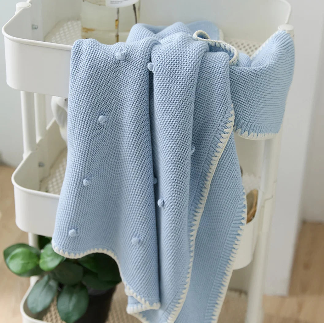 Knitted Baby Blanket Newborn Nordic Throw Blankets For Sofa Cotton Soft Swaddle Blankets For Girl Boy Infant Sleeping Cover