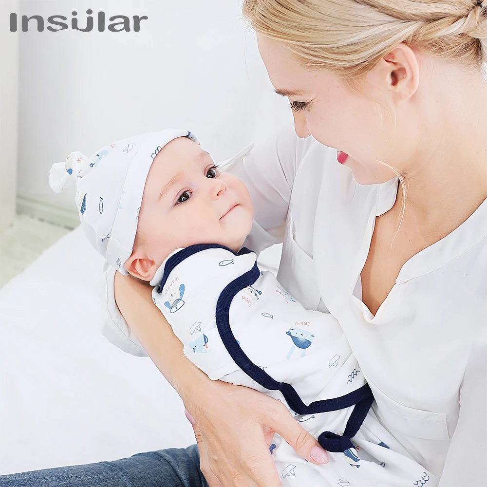 INSULAR 1pc Baby Swaddle Wrap Soft Cocoon Baby Blankets Newborn Swaddle Wrap  Warm Cotton Baby Bedding Blanket