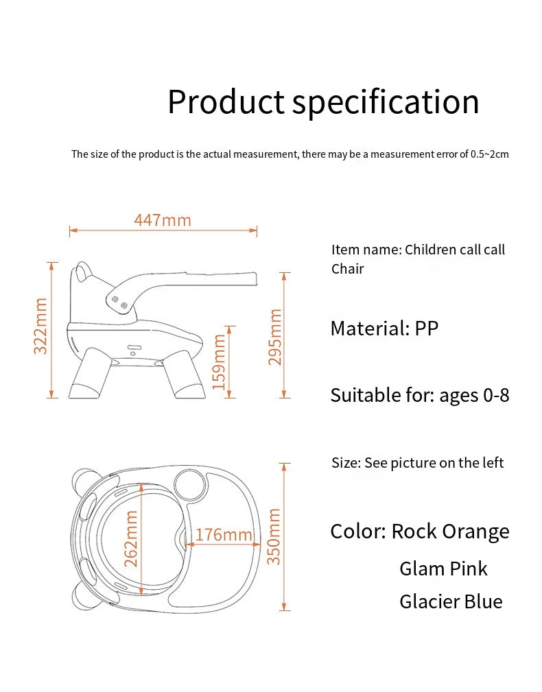 Baby dining chair Baby call chair back learn to sit small stool Low detachable table seat children