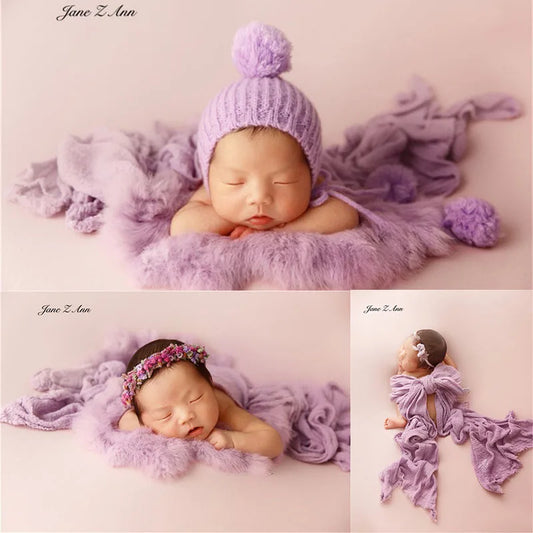 Photography Clothing Newborn Photo Baby Clothing  Props studio shooting accessories purple series