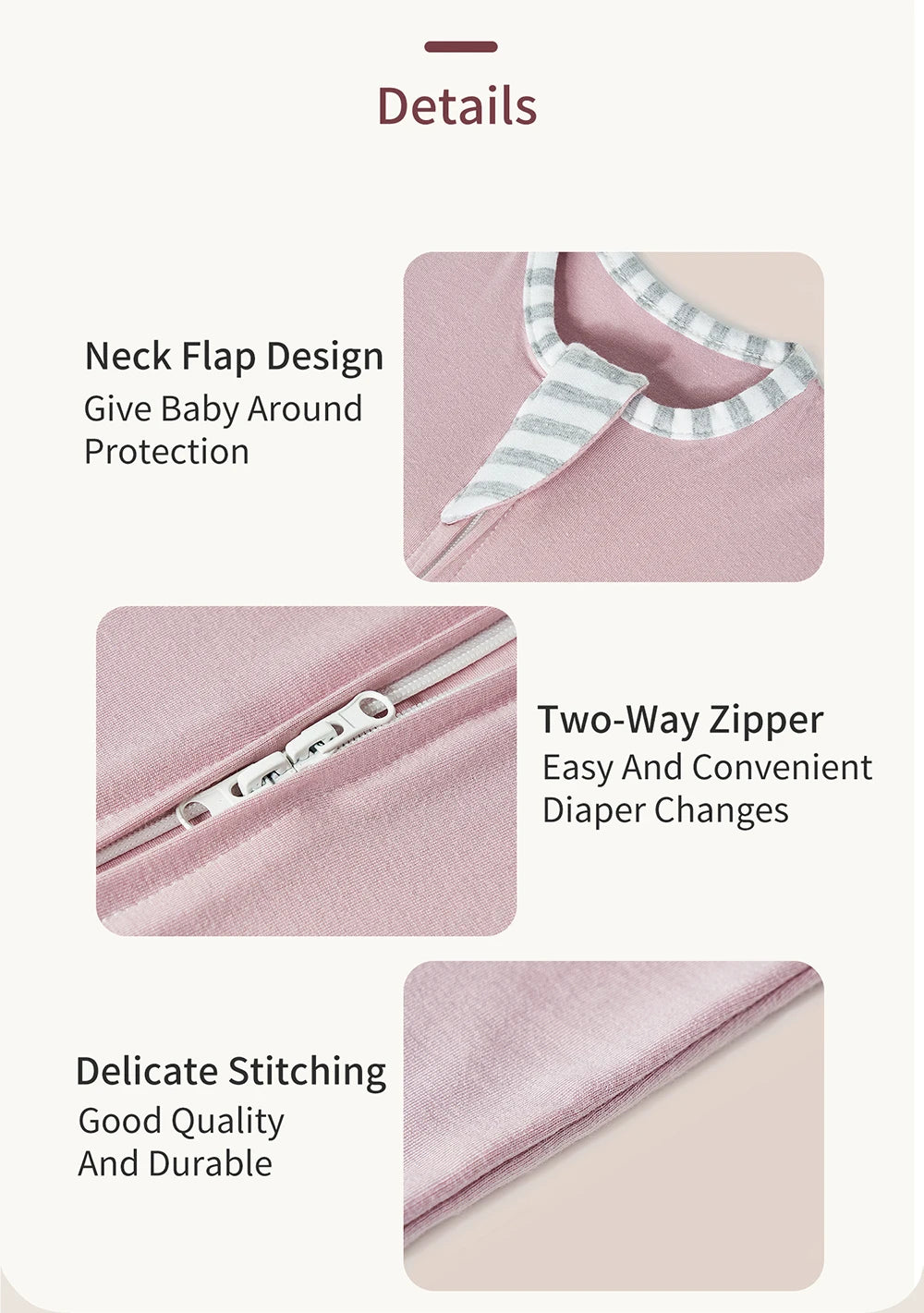 INSULAR Modal High Elasticity Baby Surrender Style Shock Proof Newborn Swaddle Cloth Baby bag, Anti Kick Sleeping bag