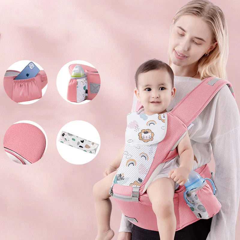 Newborn 0-48 Month Ergonomic Baby Carrier Infant Baby Hipseat Carrier 3 In 1 Front Facing Ergonomic Kangaroo Baby Wrap Sling