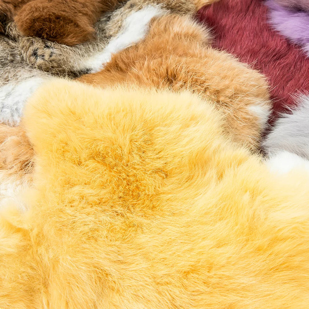 16 Colours Rabbit Fur Blankets of Newborn Photography Props Basket Filling Props Blanket Bunny Wool Background Photo Accessories