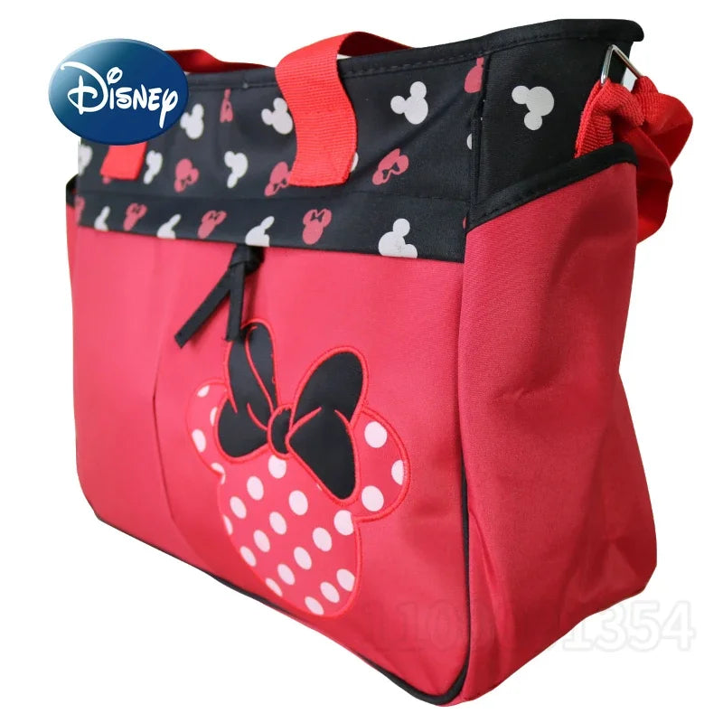 Disney Mickey New Diaper Bag Handbag Cartoon Cute Fashion 2-piece Baby Bag Large Capacity Multi Functional Baby Diaper Bag