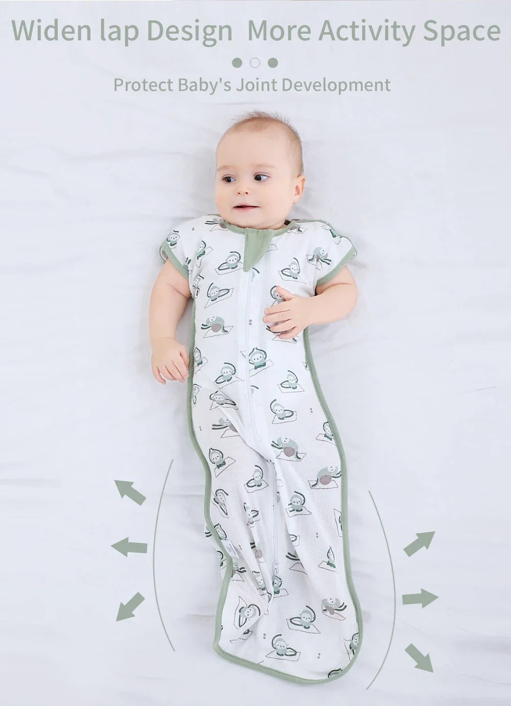 Insular Sleeping Bag For Newborn Cotton Baby Swaddling Cartoon  Parisac Bedding Muslin Anti-kick Jumpsuits 0-18 Months