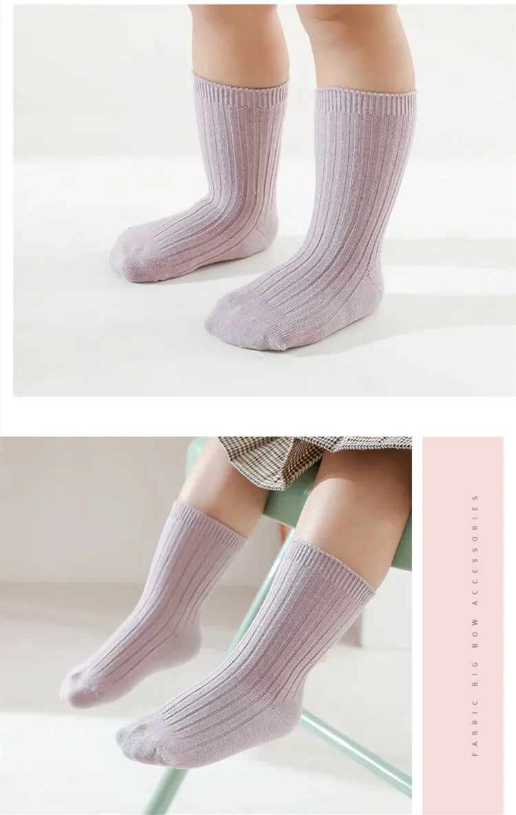 Lawadka 5Pairs/set Kids Girls Boys Socks Cotton Soft Children's Socks Fashion Socks For Girls Boys Autumn Winter New 0 to 5Years