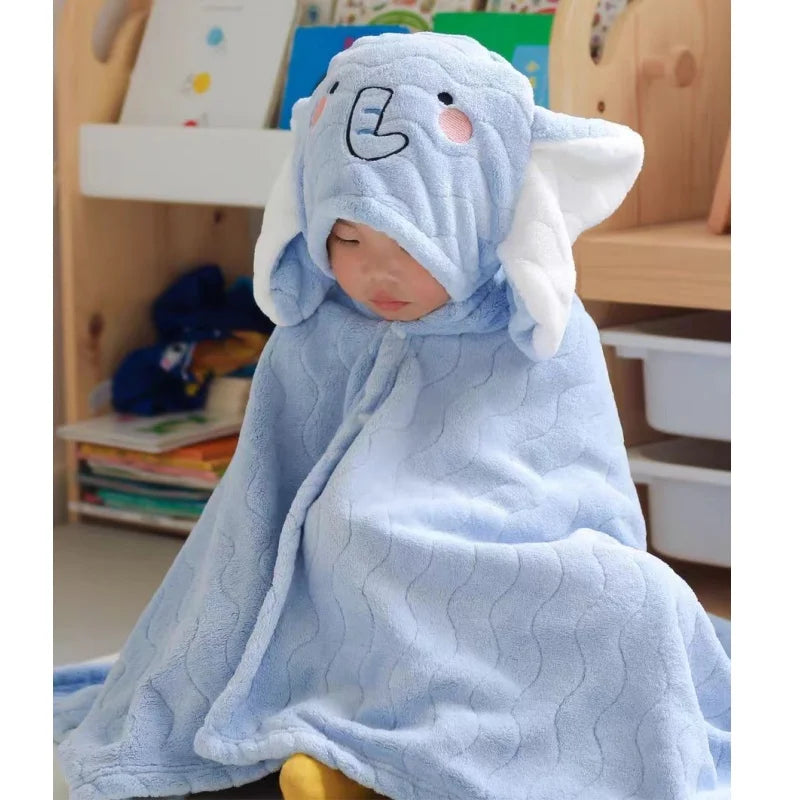 Insular Baby Hooded Bath Towel for Boys Girls 0-5 years Ultra-Soft Quick-Drying Infant Bathrobe  Large Absorbent Toddler Towels