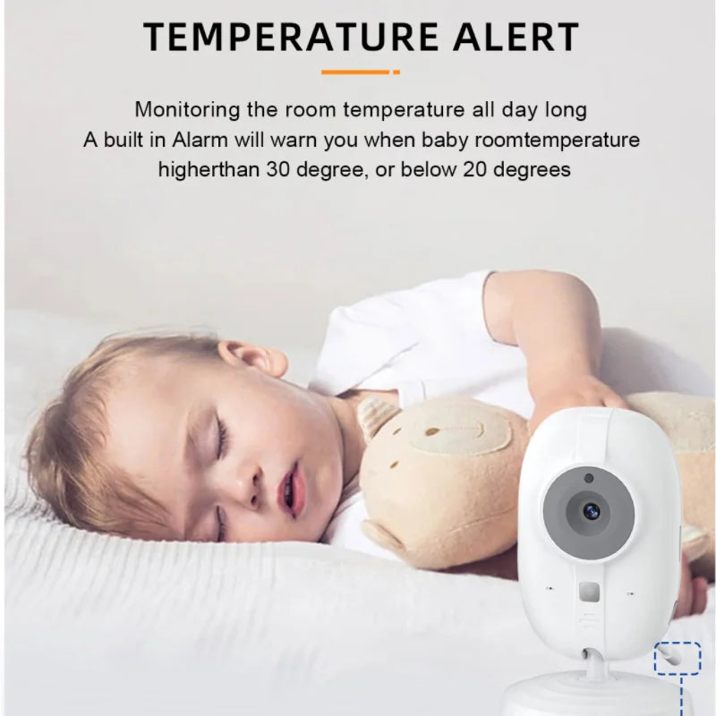 ABM600 Baby Monitor 3.5 Inch Baby Monitor Camera LCD 2.4G Mother Kid Two-way Audio Babysitter Surveillance Camera Video Radio