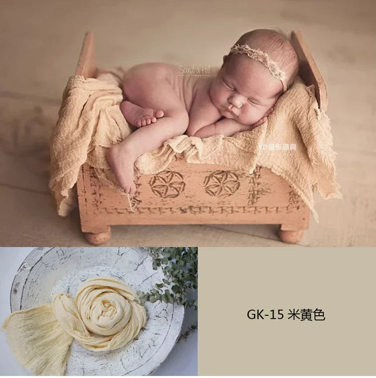 40x180cm Newborn Photography Props Soft High Stretchable Baby Wraps Cotton Swaddling Photo Basket Backdrop Babies Accessories