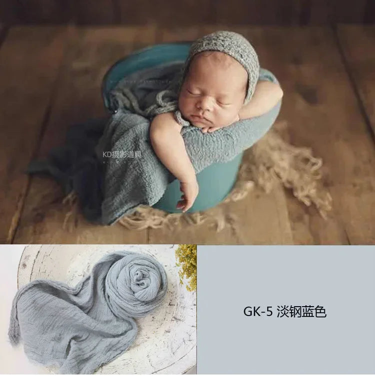 40x180cm Newborn Photography Props Soft High Stretchable Baby Wraps Cotton Swaddling Photo Basket Backdrop Babies Accessories