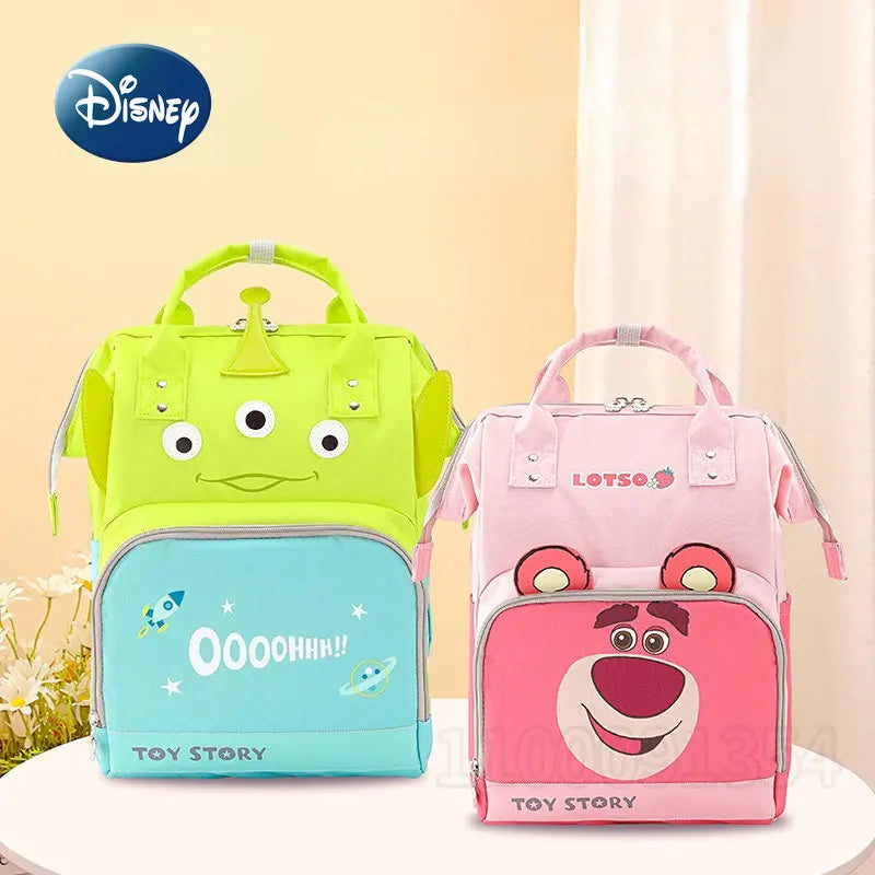 Disney Toy Story New Urine Bag Backpack Luxury Brand Baby Bag Urine Bag Large Capacity Multifunctional Cartoon Fashion Urine Bag