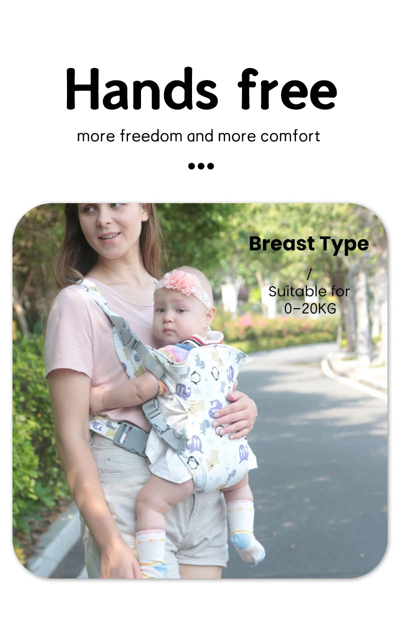 0-36 months baby carrier with breathable waist stool multifunctional newborn carrier labor-saving carrier conforms to ergonomics