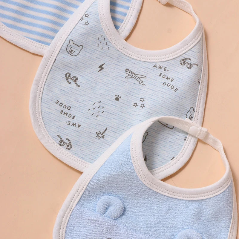 Baby saliva towel baby bib cotton supplies complementary food waterproof anti-vomiting milk newborn cute eating bib