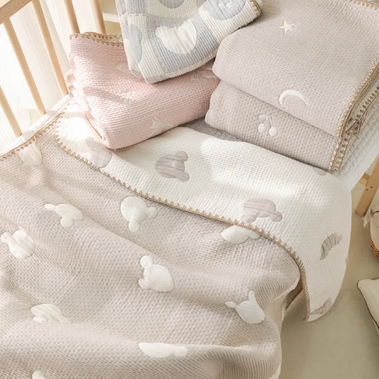 Baby Blankets Newborn Cotton Soft Throw Blanket Infant Swaddle Wrap Baby Receiving Blanket Crib Bedding Quilt Stroller Cover