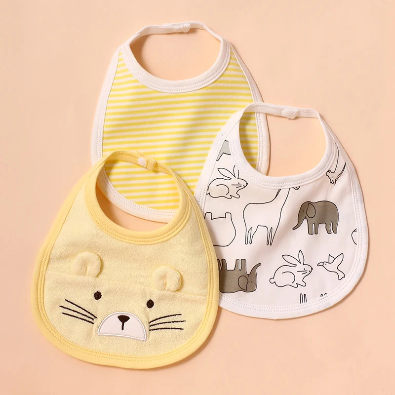 Baby saliva towel baby bib cotton supplies complementary food waterproof anti-vomiting milk newborn cute eating bib