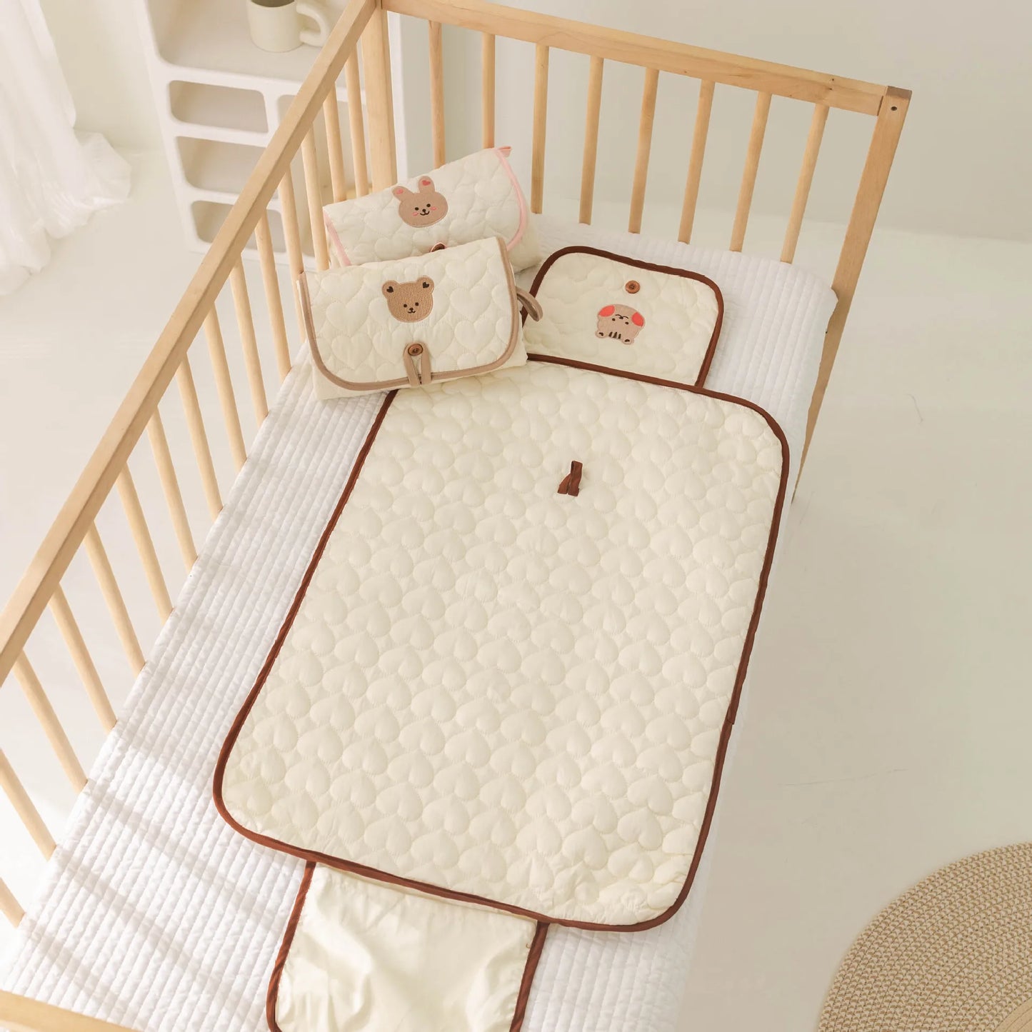 Foldable Portable Diaper Changing Pad Waterproof Baby Infant Diaper Urine Mat for Newborn Simple Bedding Changing Cover Pad