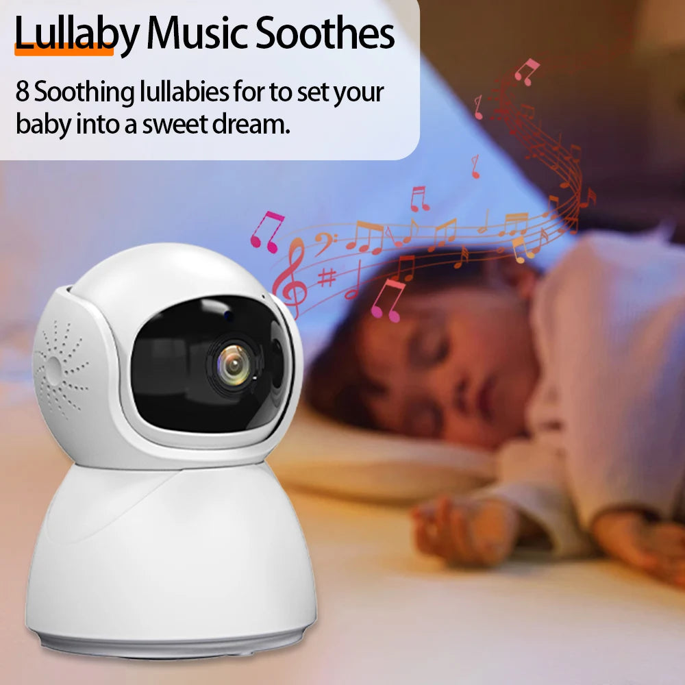 5"IPS Video Baby Monitor With Pan Tilt Child Camera Wireless 2-Way Audio Night Vision Security Babysitter VOX Wake Up USB Charge