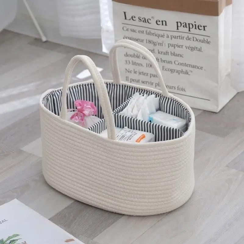 Multifunctional Baby Diaper Box Diaper Bag Baby Hygiene Basket Diaper Organizer Basket Diaper Caddy Basket Diper Stacker Bag